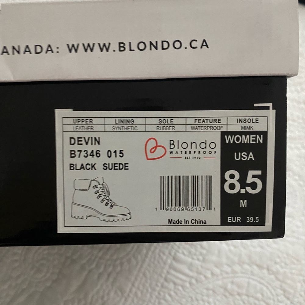 Blondo Women's Black Suede Boots - Picture 3 of 3